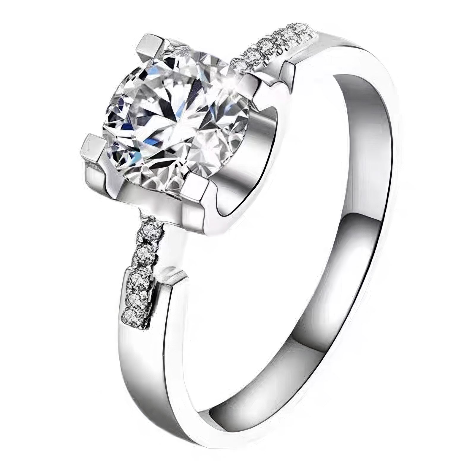 Jumpeak Diamantring Diamantringe von 0,5ct-2ct, labordiamant,goldener ring,wedding ring, damen geschenk,geschenk zur kommunion mädchen,geschenk für frau