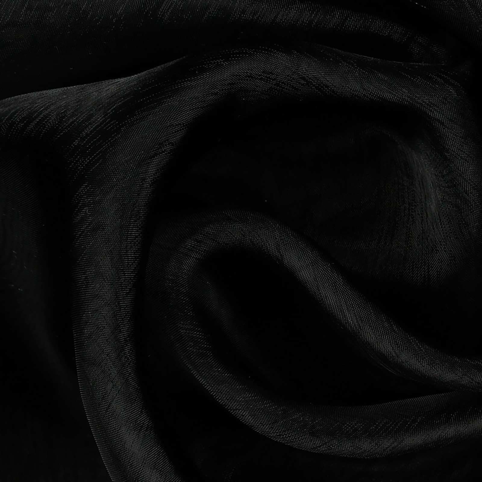 maDDma Stoff Organza Tüll Kostümstoff Chiffon Floristik 1 x 1,4 m Meterware, schwarz