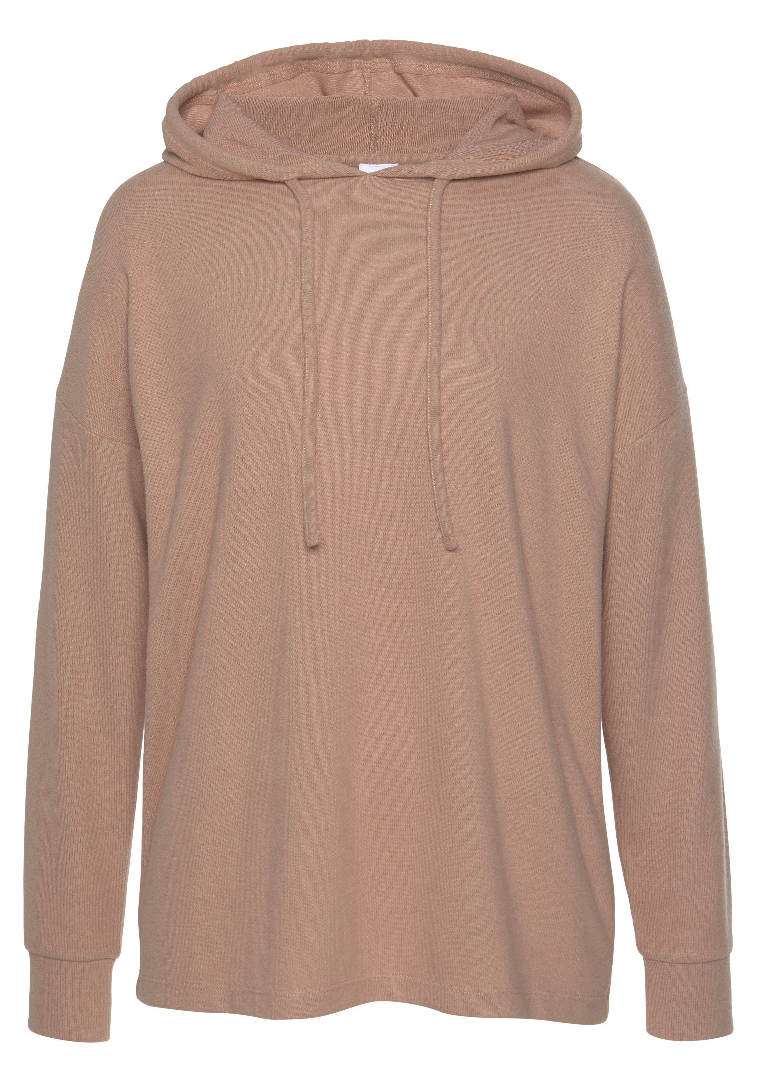 LASCANA Kapuzenpullover taupe