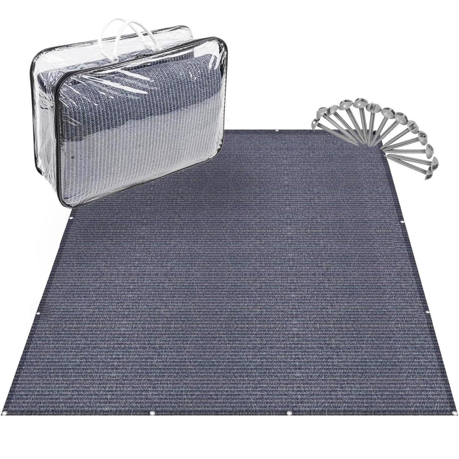 LuxusKollektion Outdoorteppich Vorzeltteppich 300x500CM HDPE, rechteckig, Höhe: 10 mm