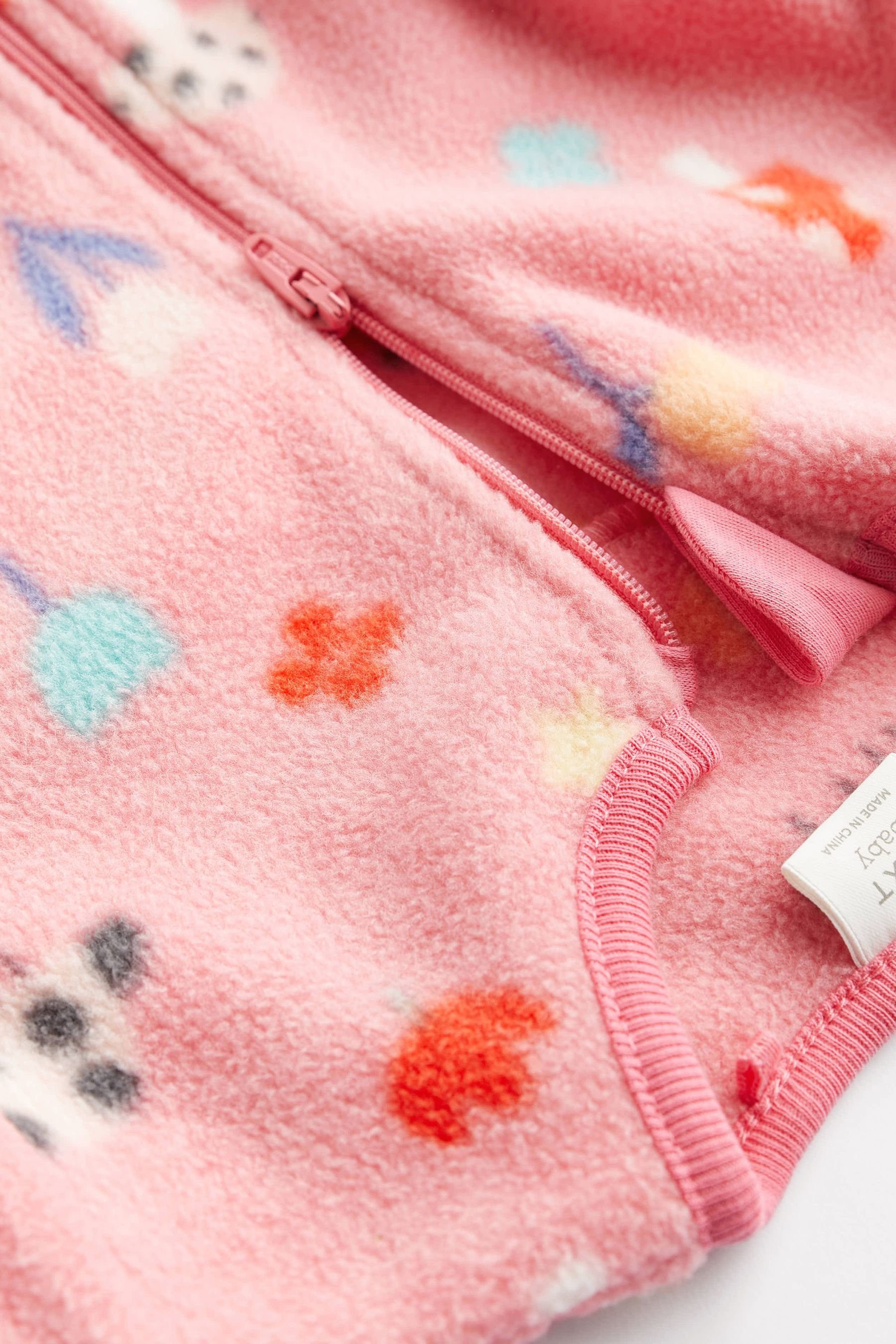 Schlafoverall Pink Bee Fleece Baby-Schlafanzüge (2-tlg) 2er-Pack aus Next