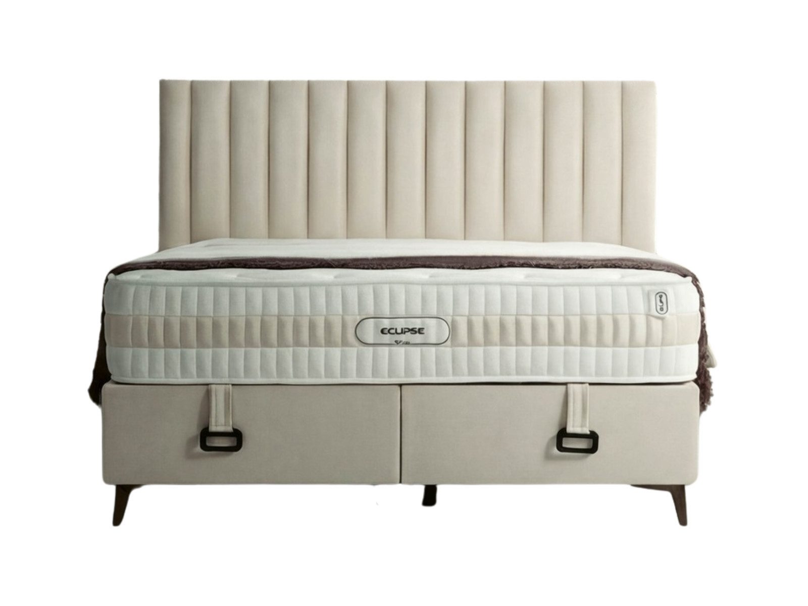 Villa Möbel Boxspringbett Eclipse (Bett Set, Bett Set aus Bettkasten, Kopft günstig online kaufen