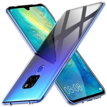 CoolGadget Handyhülle Transparent Ultra Slim Case für Huawei Mate 20 6,5 Zoll, Silikon Hülle Dünne Schutzhülle für Mate 20 Hülle