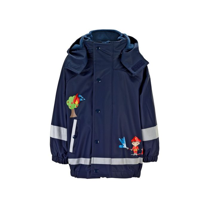 Sterntaler® Outdoorjacke Regenjacke mit Innenjacke Feuerwehr (1-St) Regenjacke Kinder mit Kapuze Funktionsjacke Kinder Reißverschluss
