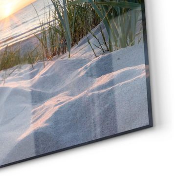 DEQORI Küchenrückwand 'Ostsee Sonnenuntergang', Glas Spritzschutz Badrückwand Herdblende