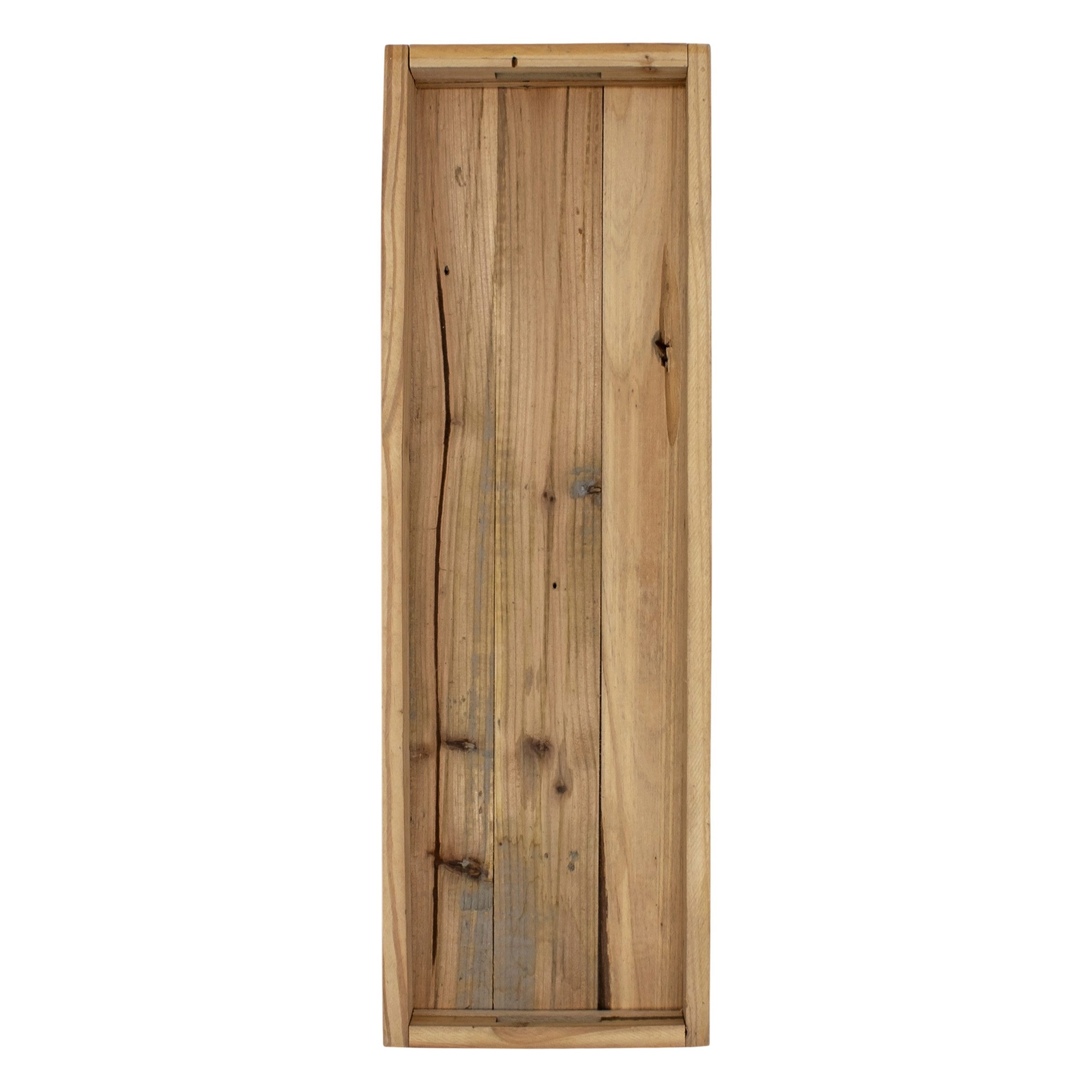 Spetebo Tablett Holz Dekotablett natur mit Rand - 50 x 16 cm, Holz, (Anzahl, 1-tlg., Stück), mit erhöhtem Rand