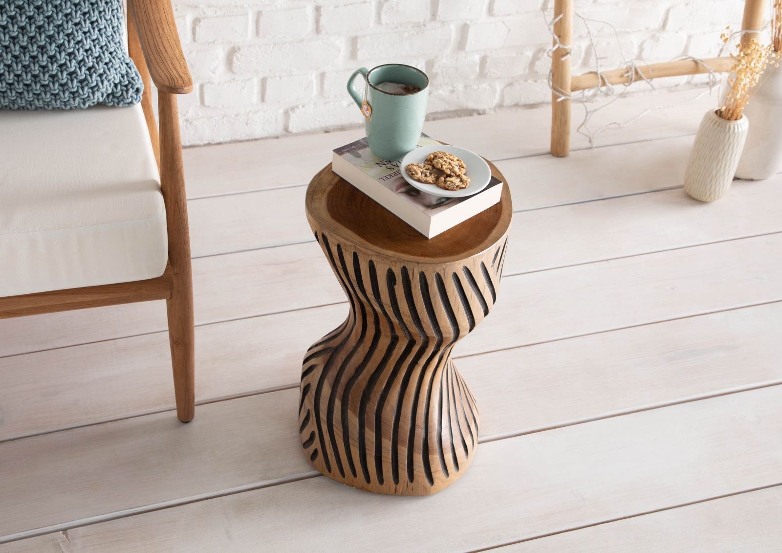 Massivmoebel24 Hocker (UNIKA Hocker #101 29x29x45 günstig online kaufen
