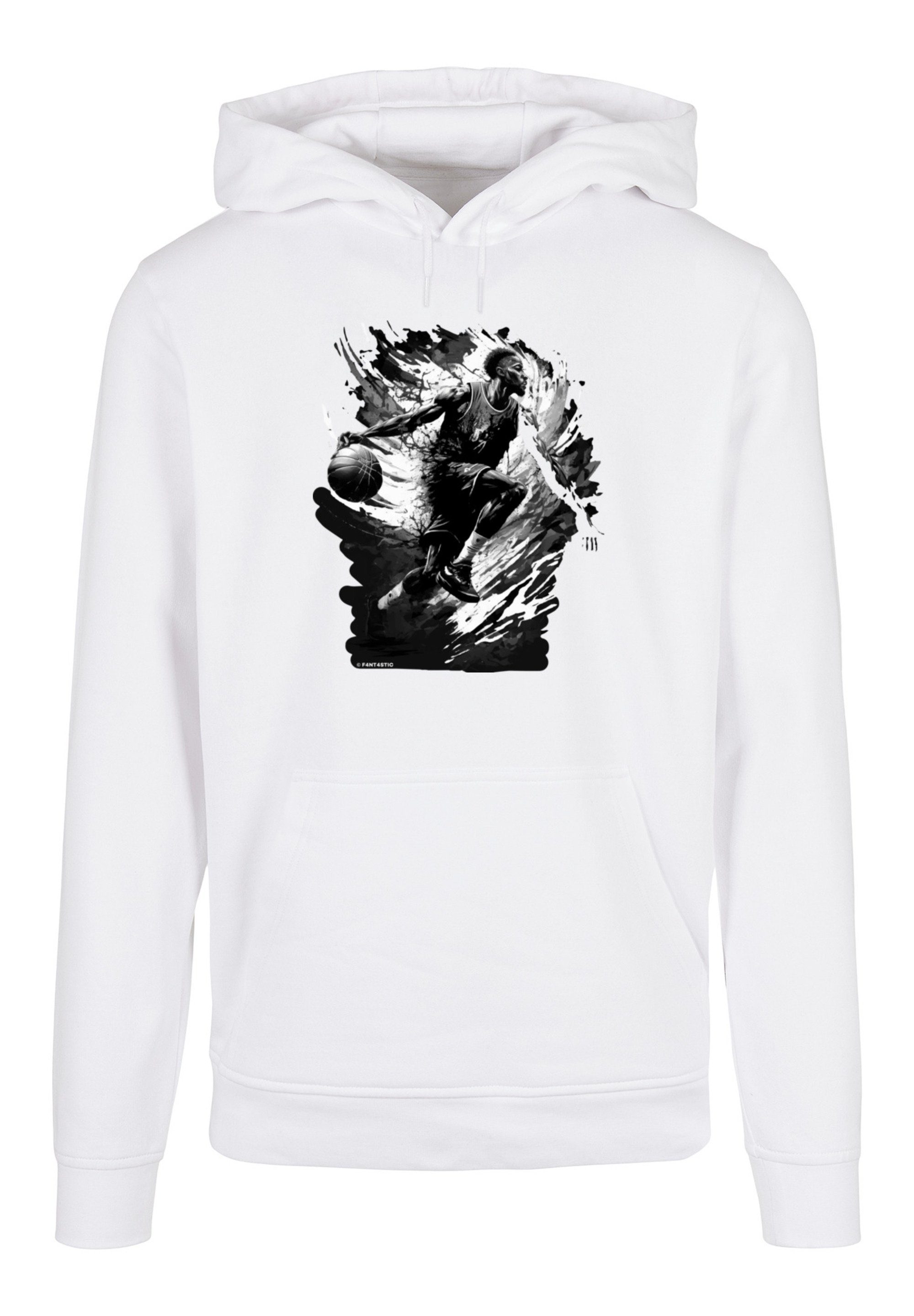 F4NT4STIC Kapuzenpullover Basketball Splash Sport Model und Das trägt L Print, 180 cm groß ist HOODIE Größe