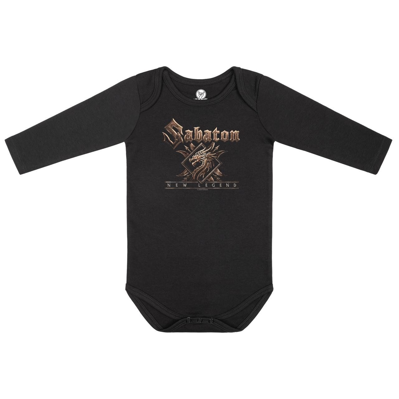Langarmbody mit Sabaton (New Legend) Aufdruck für Babys (0–24 M)