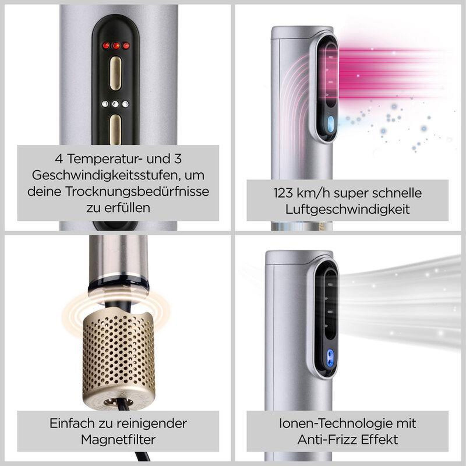 BaByliss Multihaarstyler AS6555E Air Wand Limited Edition, Anti-Frizz Technologie, vielseitig einsetzbar, energiesparend