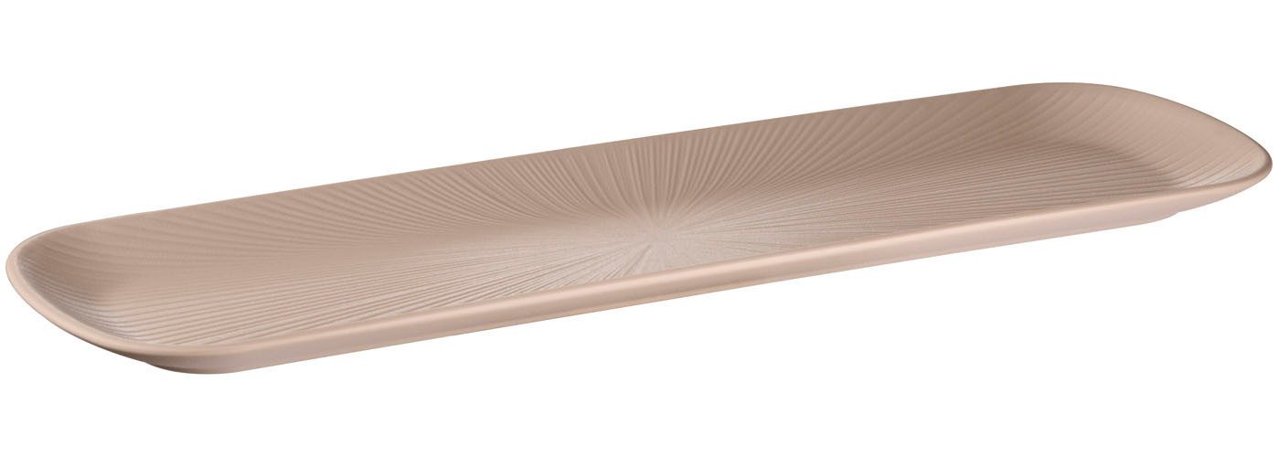 APS Tablett Servierplatte "NERO" 53 x 16,2 cm, Höhe 2,5 cm, Melamin, (1-tlg)