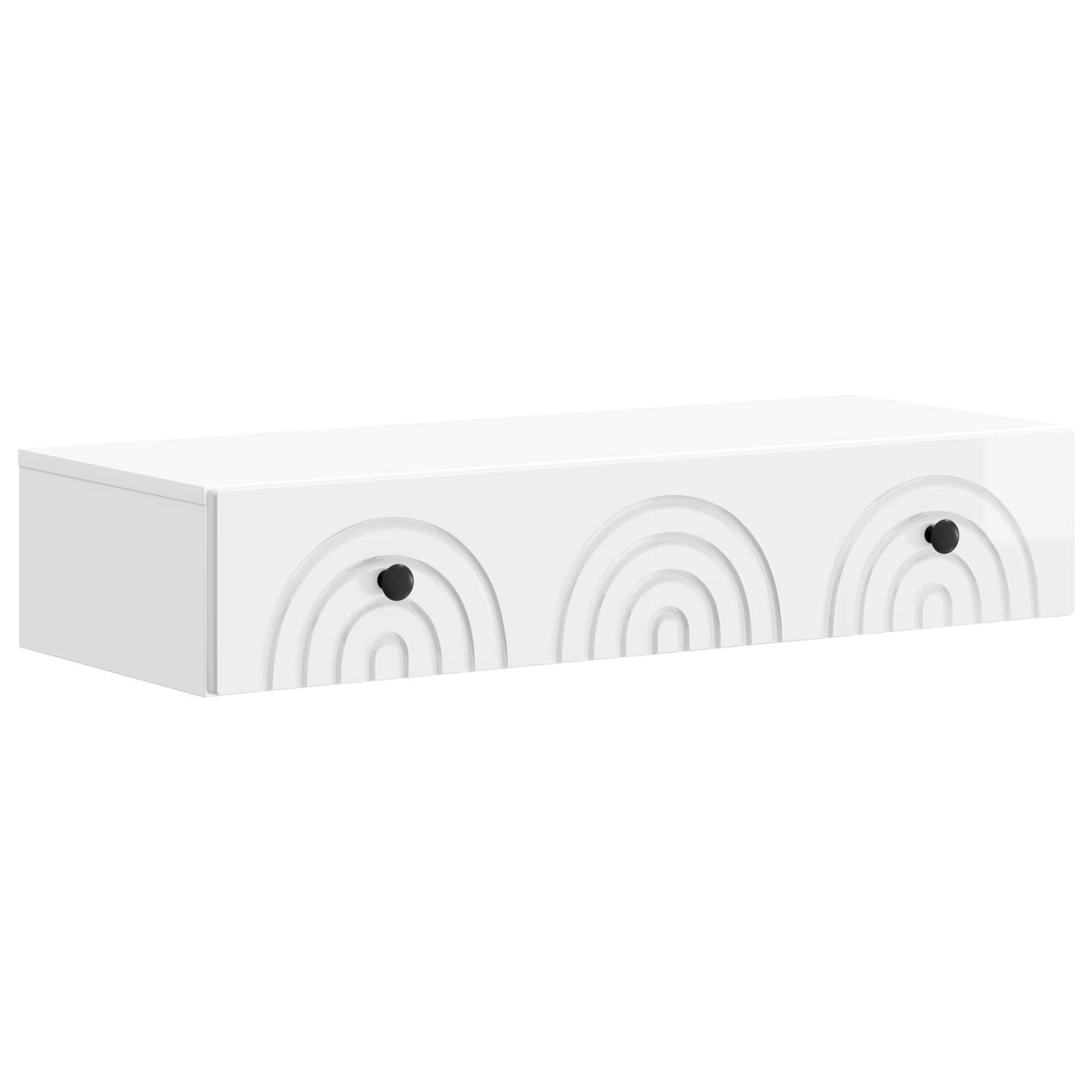 vidaXL Schranksystem Wandmontierter Beistelltisch 87,5 x 34,5 x 17 cm Holzwerkstoff (1-St)