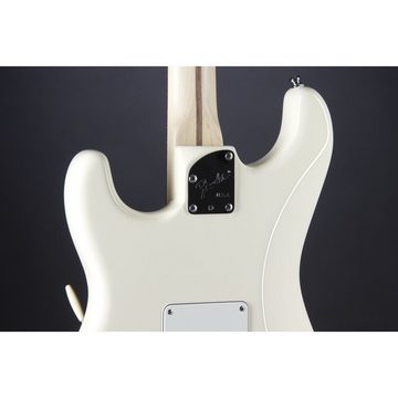 Fender E-Gitarre, Jeff Beck Stratocaster Olympic White - E-Gitarre