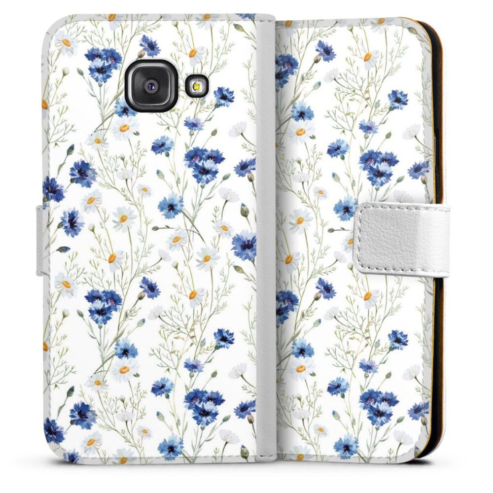 DeinDesign Handyhülle Muster Blume Blumen Flower Pattern 6, Samsung Galaxy A3 (2016) Hülle Handy Flip Case Wallet Cover