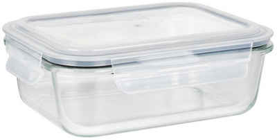 WENKO Frischhaltedose »Pacu«, Glas, (1-tlg), Glas, Aufbewahrungsdose zum Zubereiten und Einfrieren