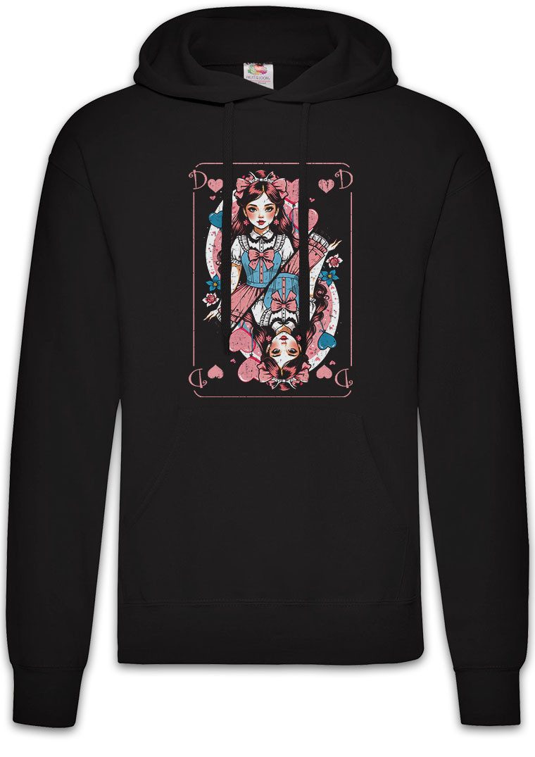 Hoodie Anime Queen Of Hearts Card Herren Hoodie Poker Karte Spielkarte Manga