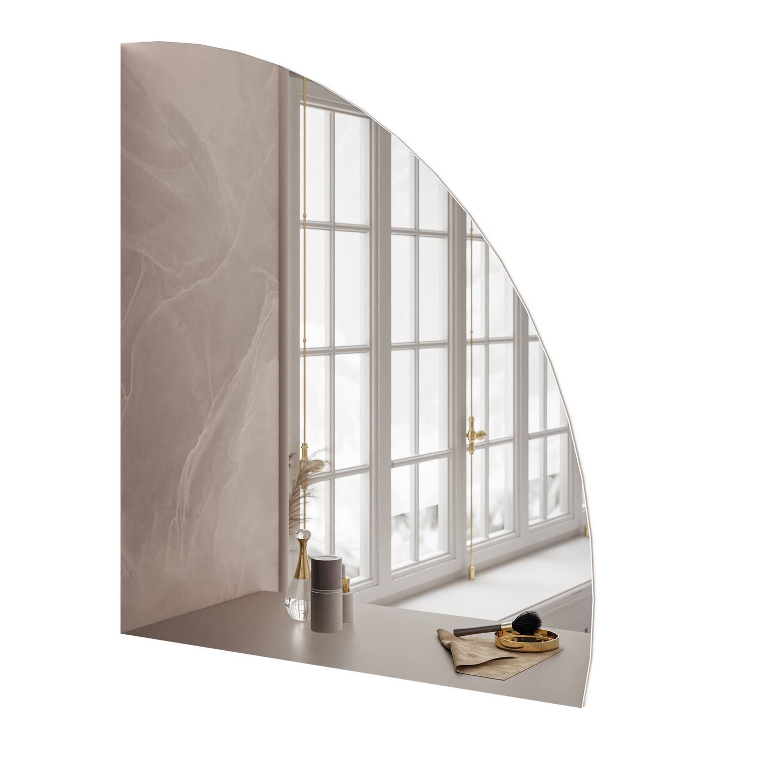 Lookway Spiegel QUINNIE Wandspiegel mit LED-Beleuchtung, Breite: 80 cm günstig online kaufen