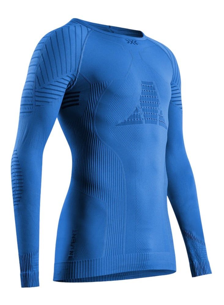 X-Bionic Langarmshirt Rundhals Invent 4.0 Unterwäsche royalblau Herren