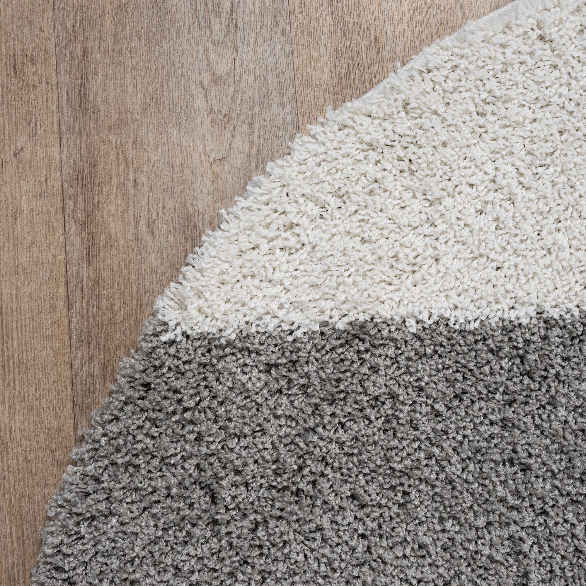 Sanat Hochflor-Teppich Milano 1254, auch als Läufer und in Rund, rund, Höhe: 30 mm, Langflor, Shaggy, Wohnzimmer, Schlafzimmer, fußbodenheizungsgeeignet – Bild 5 von 5