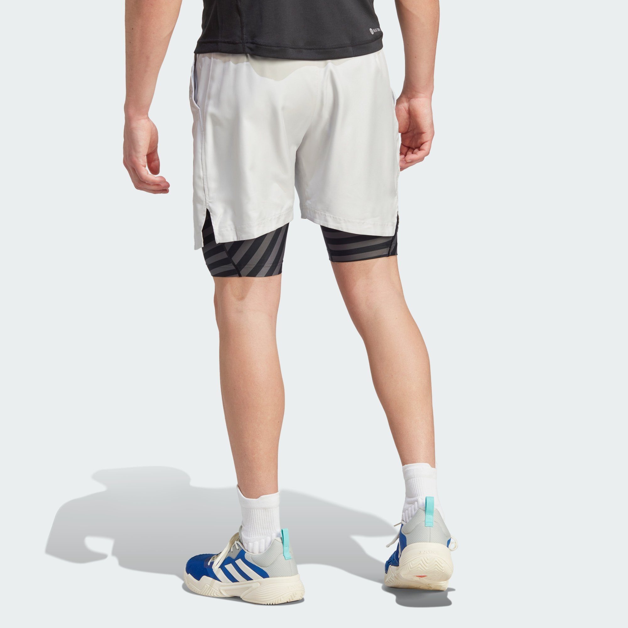 Grey PRO adidas TENNIS / AEROREADY TWO-IN-ONE Performance One One Funktionsshorts SHORTS Grey