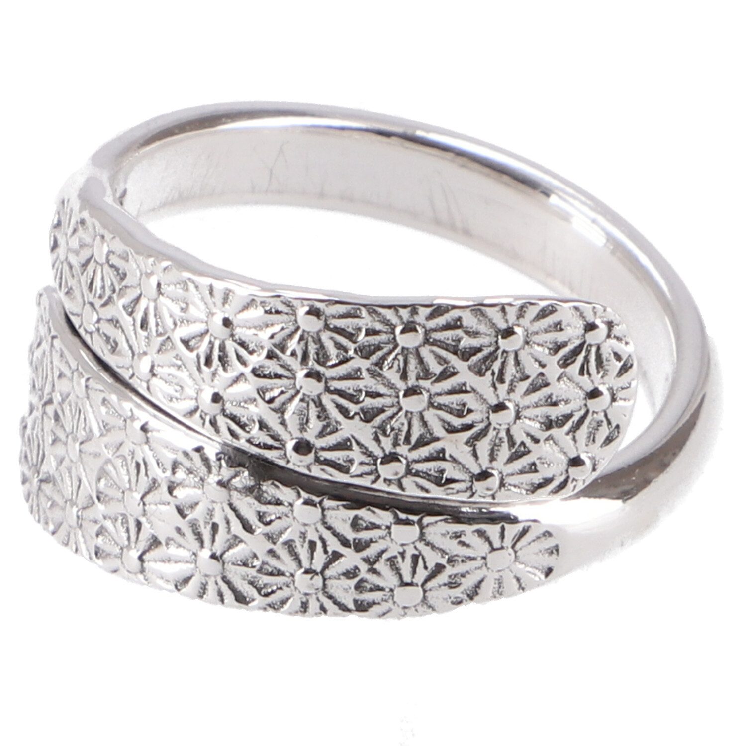 Silberring Silberring, Boho Style Ethno Ring - Blütenzauber