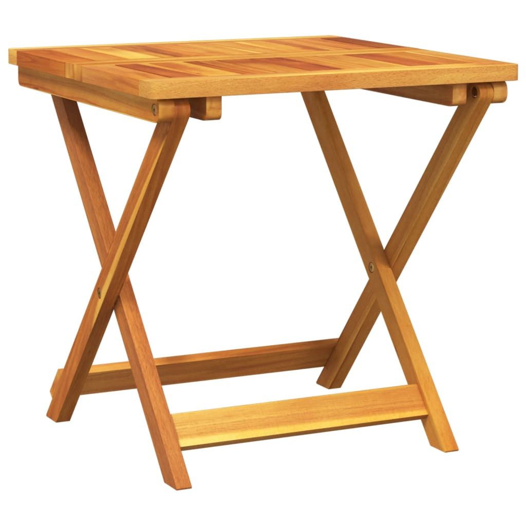 vidaXL Gartentisch Gartentisch Klappbar 50x50x50 cm Massivholz (1-St)