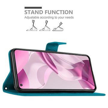 Cadorabo Handyhülle Xiaomi Mi 11 LITE (4G / 5G) / 11 LITE NE Xiaomi Mi 11 LITE (4G / 5G) / 11 LITE NE, Klappbare Handy Schutzhülle - Hülle - mit Standfunktion und Kartenfach