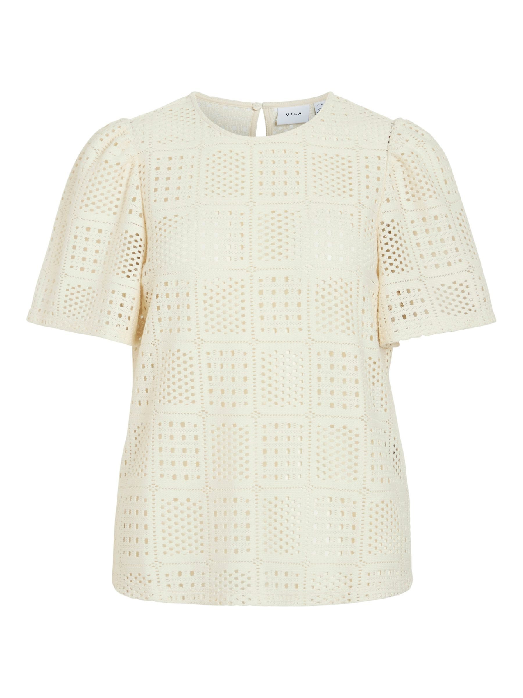 Vila Blusenshirt Modische Bluse mit Gelochtem günstig online kaufen