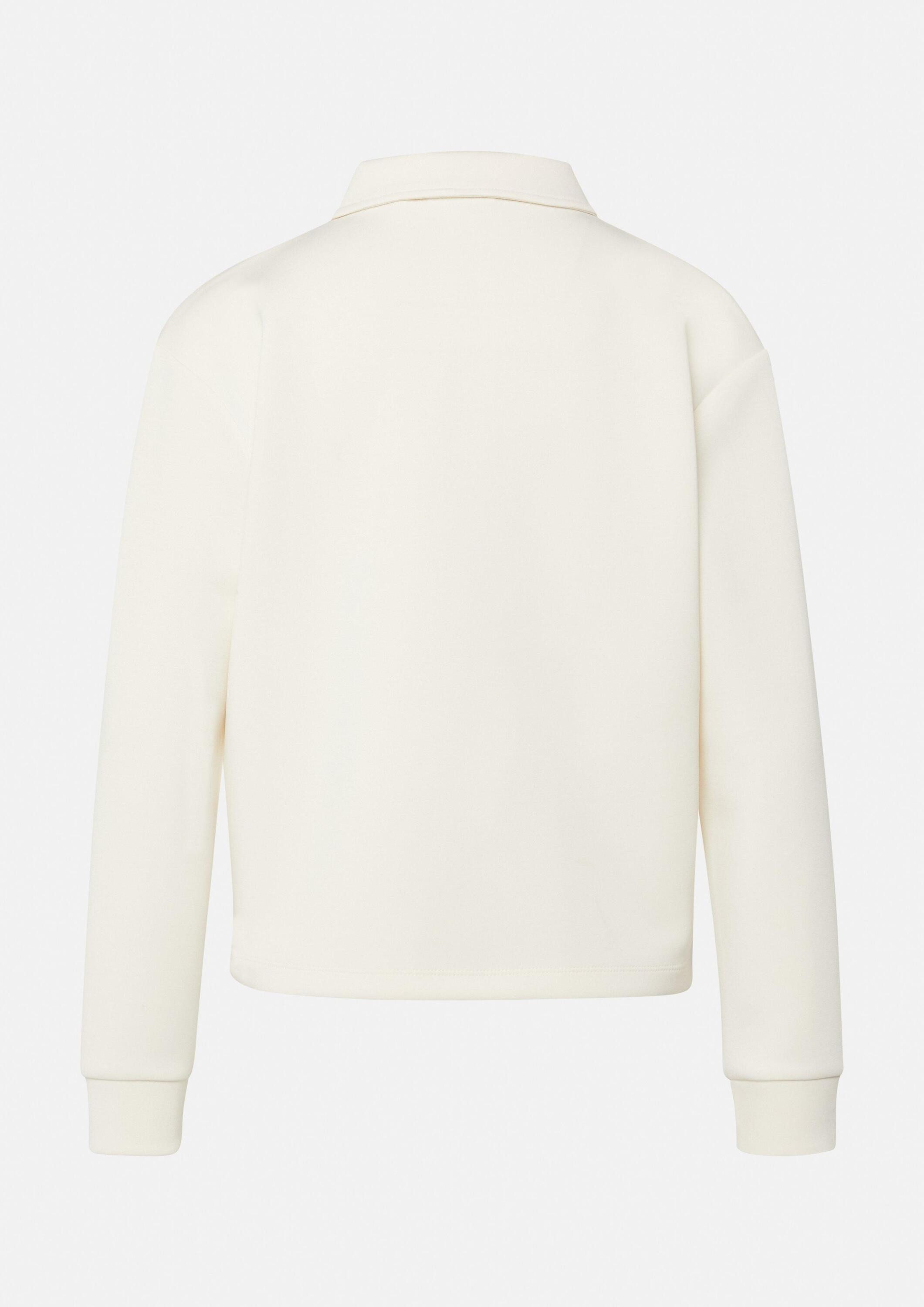 comma Sweatshirt Sweatshirt Softes Sweatshirt mit Polokragen günstig online kaufen