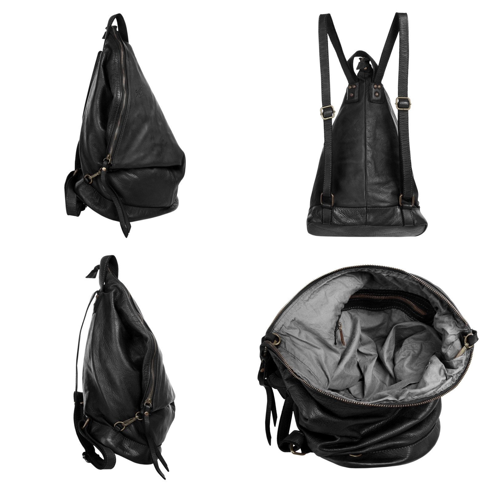 Samantha Look Cityrucksack, echt Leder, Made in Italy günstig online kaufen