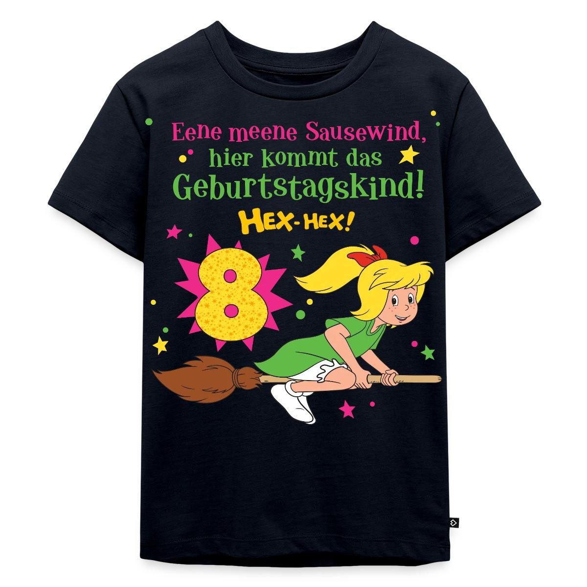 Spreadshirt T-Shirt Bibi Blocksberg Geburtstagsdesign 8 Jahre Kinder Premium T-Shirt (1-tlg)