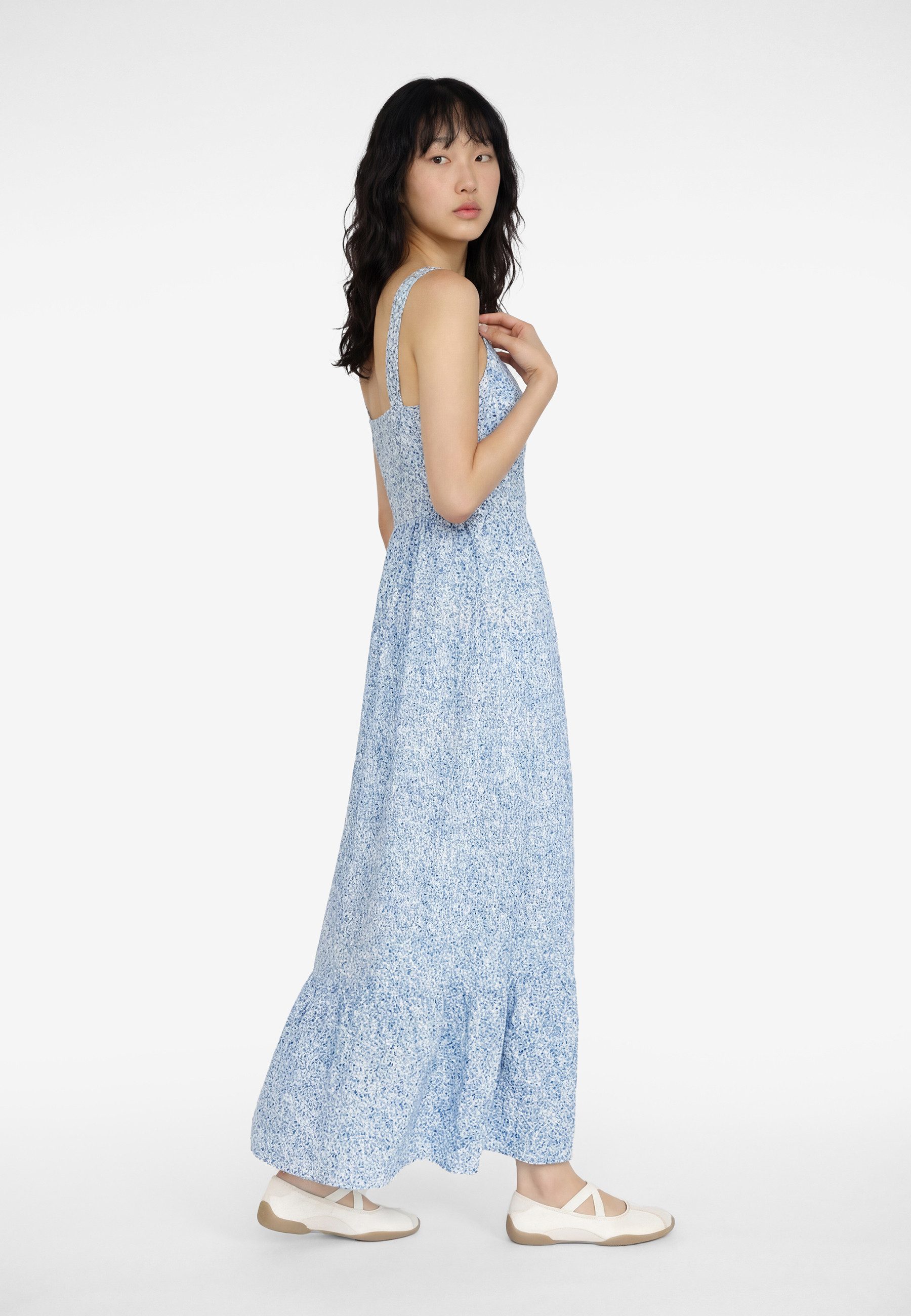 Koton Midikleid Koton Maxi Viskosekleid Mit Degage