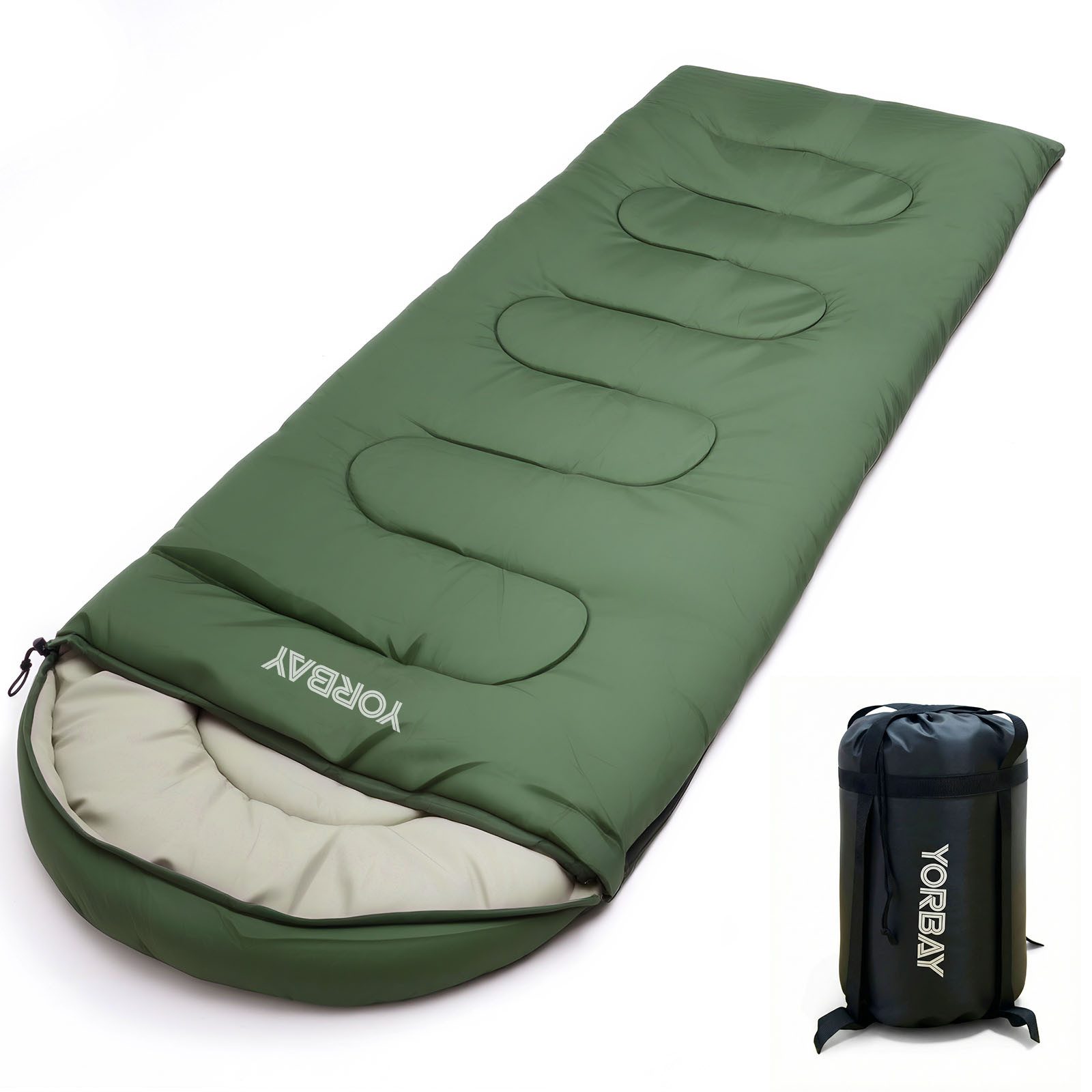 Yorbay Deckenschlafsack Wasserdichter Schlafsack 220x75cm mit Tragetasche