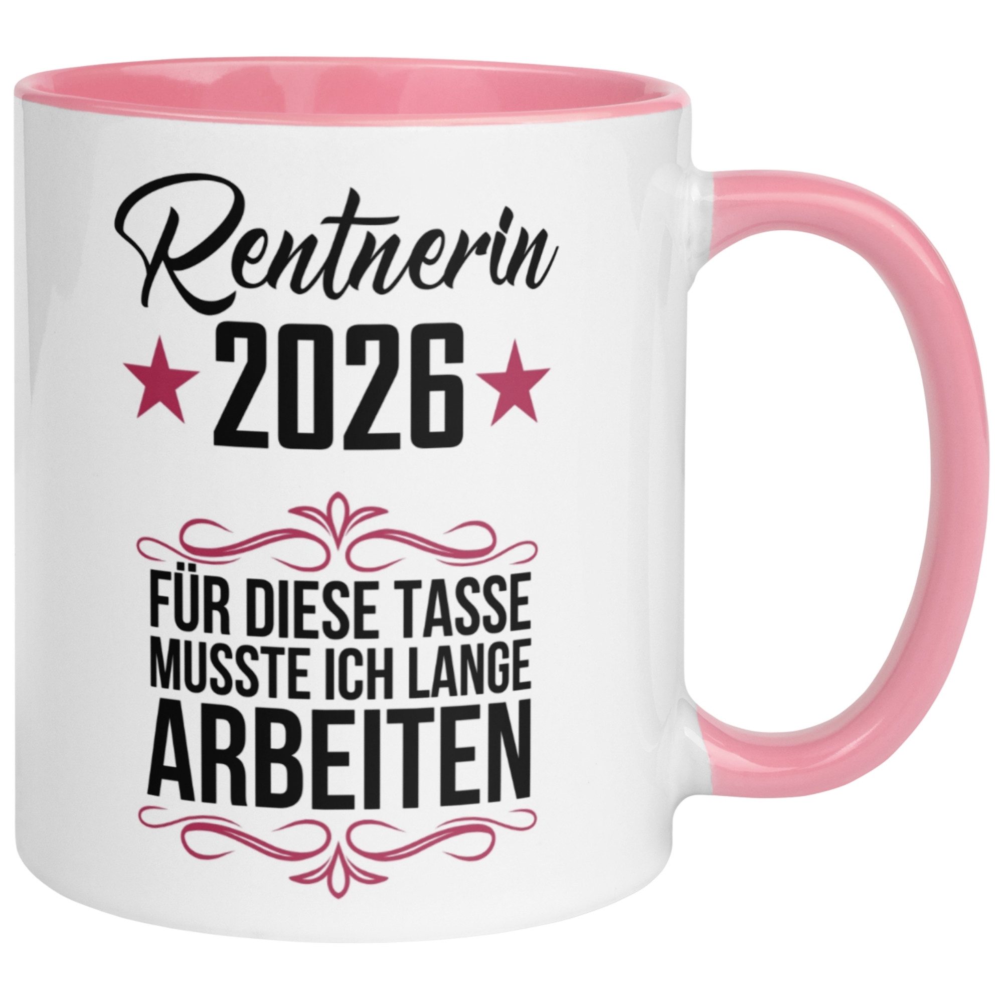 Momentals Tasse Rentnerin 2026 – „Für die musste ich lange arbeiten“ – Rente Frau, Gratis Versand · Links-&Rechtshänder · Spülmaschinenfest