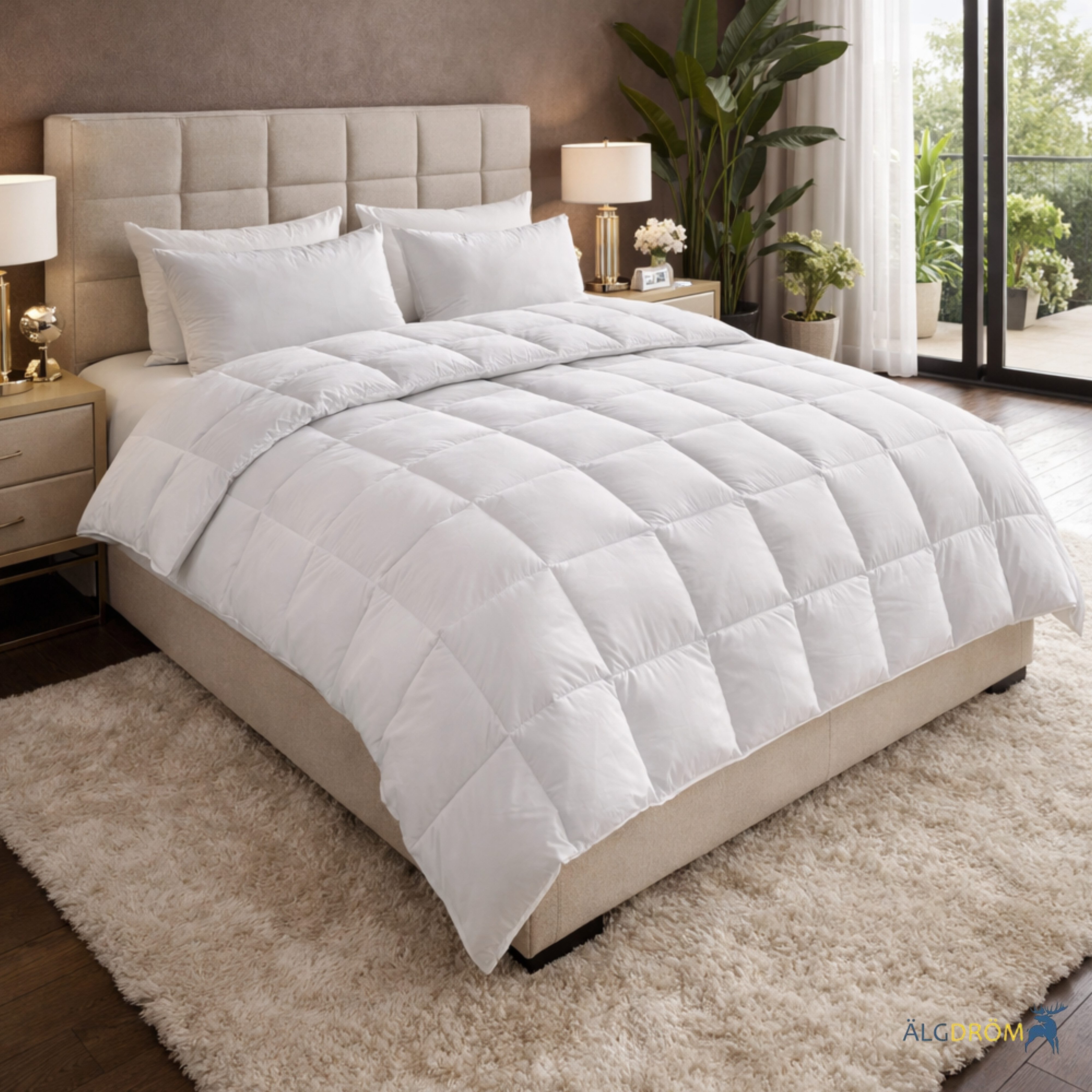 OTTO home Daunenbettdecke Marseilles Bettdecke 135x200 cm und 155x220 cm, Füllung: 100% Daunen, Bezug: 100% Baumwolle, Bettdecken, Sommer, Winter, Allergiker geeignet (Hausstauballergiker)