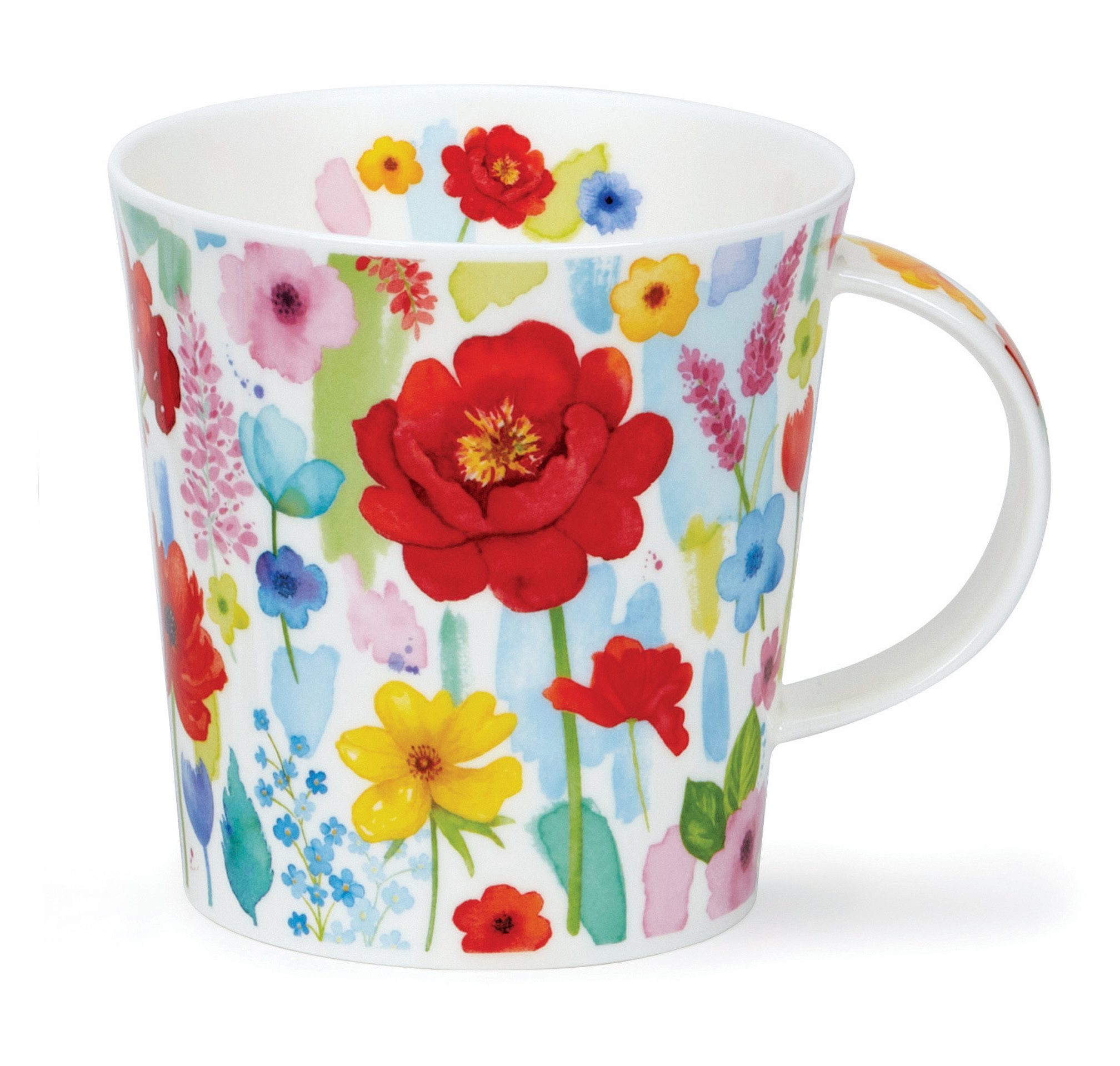 Dunoon Becher Cairngorm - FLORAL BURST - RED, Sammelbecher