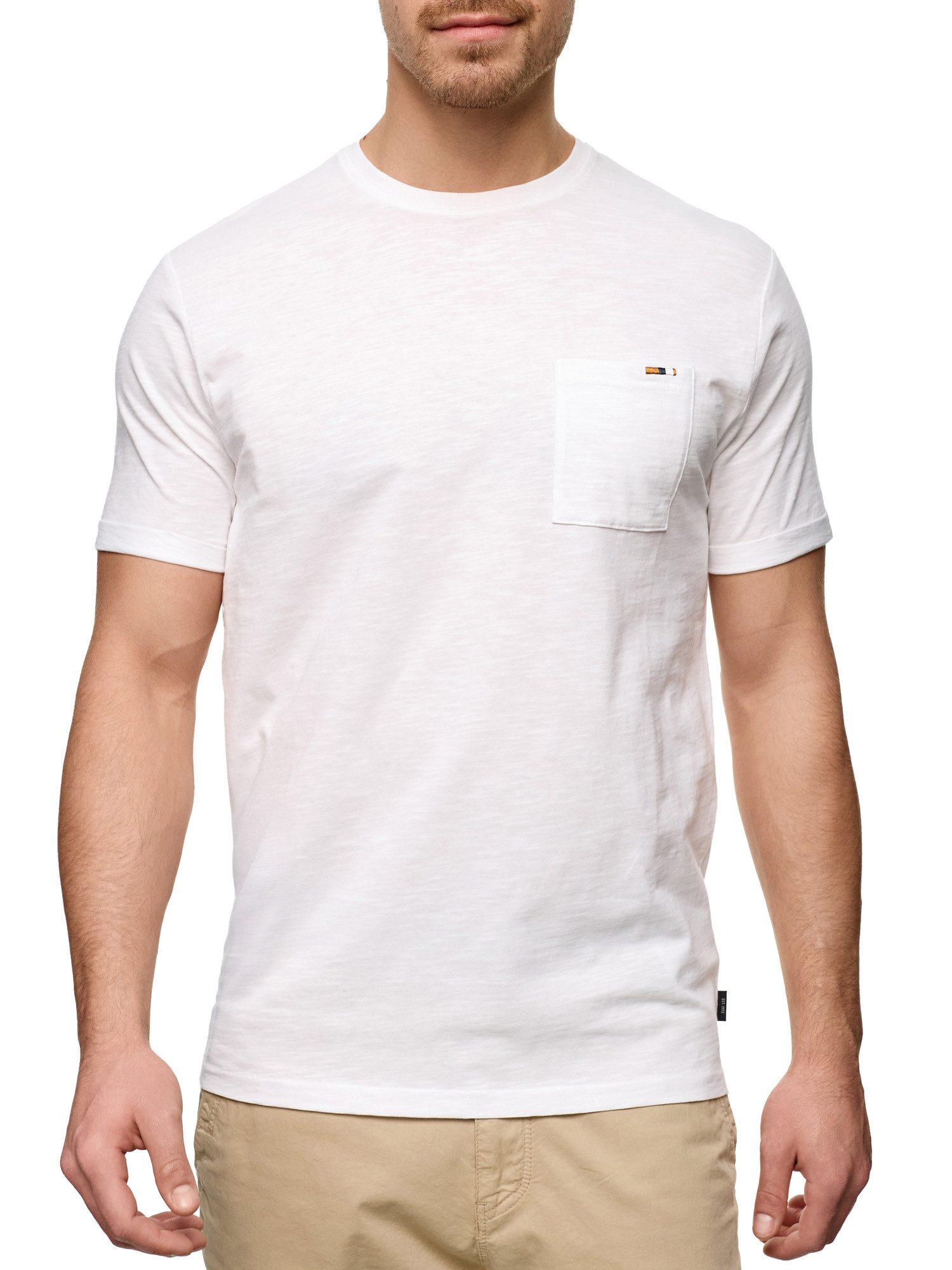 INDICODE Rundhalsshirt INAndorra Baumwolle, regular fit