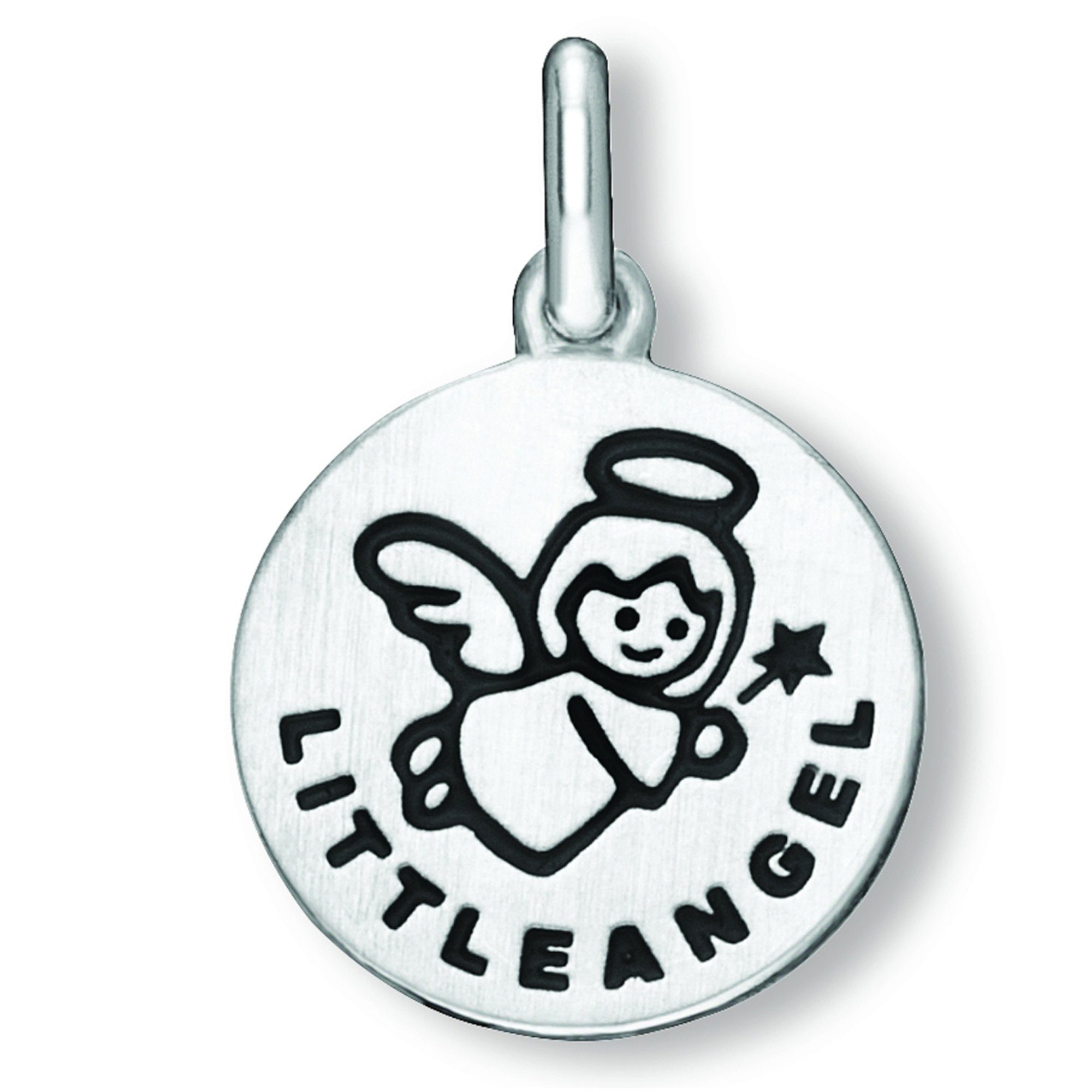 ONE ELEMENT Kettenanhänger Little Angel Anhänger aus 925 Silber Ø 12,5 mm, Damen Silber Schmuck Little Angel | Kettenanhänger