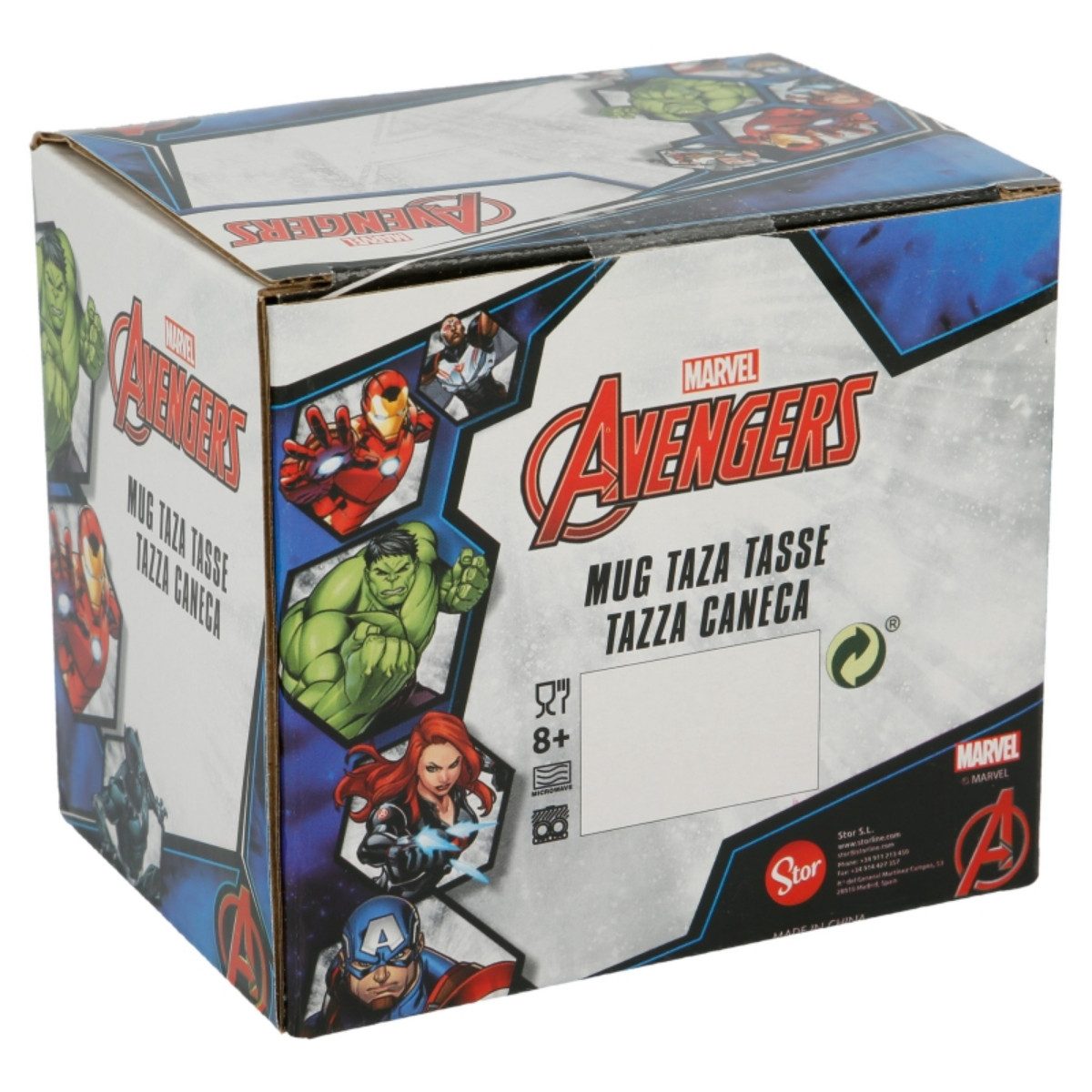 Storline Tasse Marvel Avengers Tasse 325ml Keramikbecher im Box Fanartikel TV-Serie, Keramik