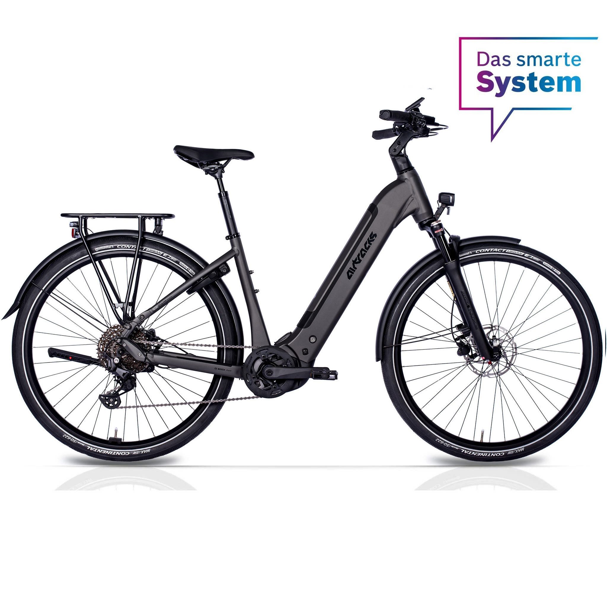 Airtracks E-Bike Trekkingrad 28 Damen E-Bike Trekking Fahrrad LS Wave TERRA TR2 BOSCH PX, 10 Gang Shimano Deore RD-M5130 SGS, Linkglide, 10-fach Schaltwerk, Kettenschaltung, Mittelmotor, 600 Wh, WAVE Trekking Bike Tiefeinsteiger Low Step 45 50 55 cm