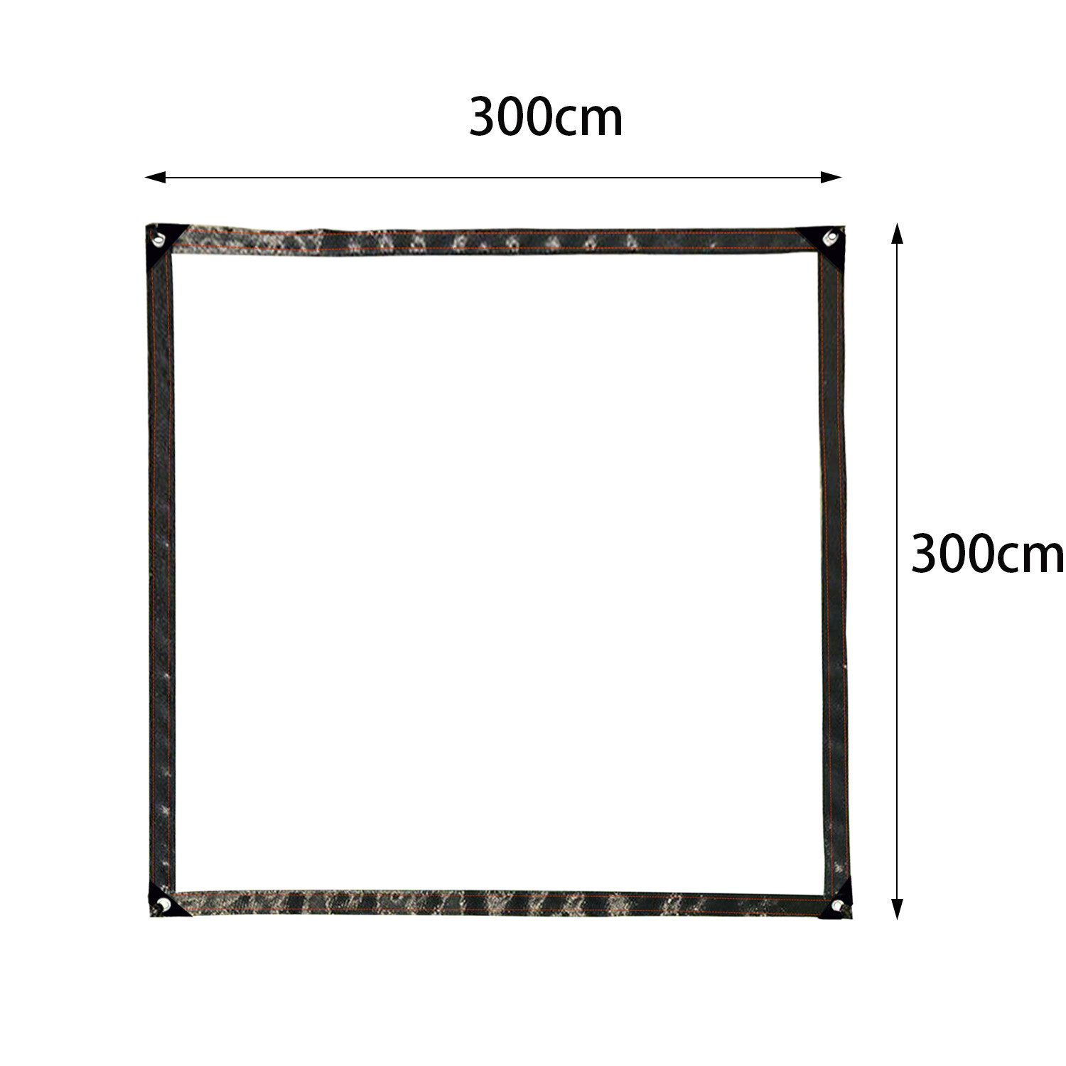 Clanmacy Schutzplane PVC transparente Plane Abdeckplane mit Ösen,Seil wasserdichte Plane, Windschutz Regenschutz für Terrasse Pavillon Gewächshaus