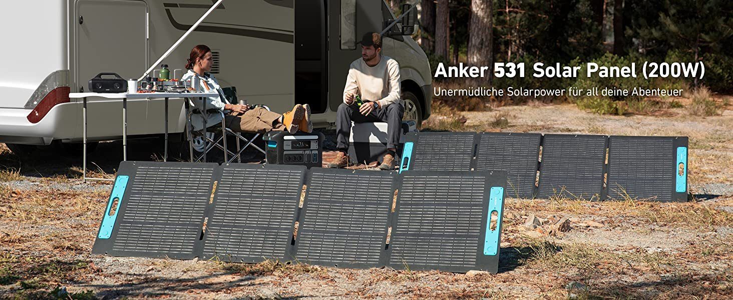 Solarpanel Anker 531 (200W) Wasserfest, IP67 Solaranlage (1-St)