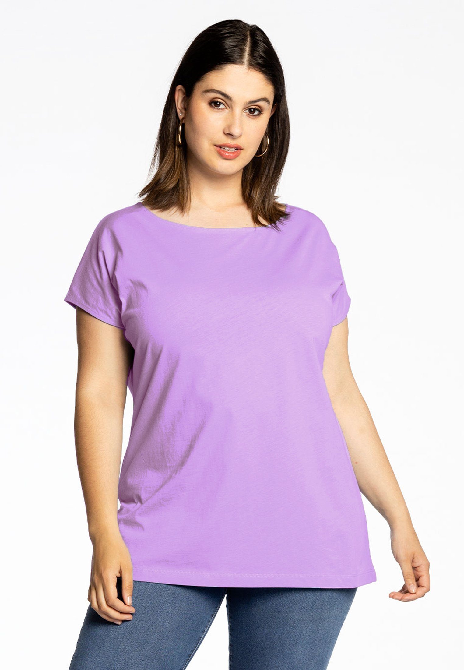 Yoek Langarmshirt Große Größen light purple | T-Shirts