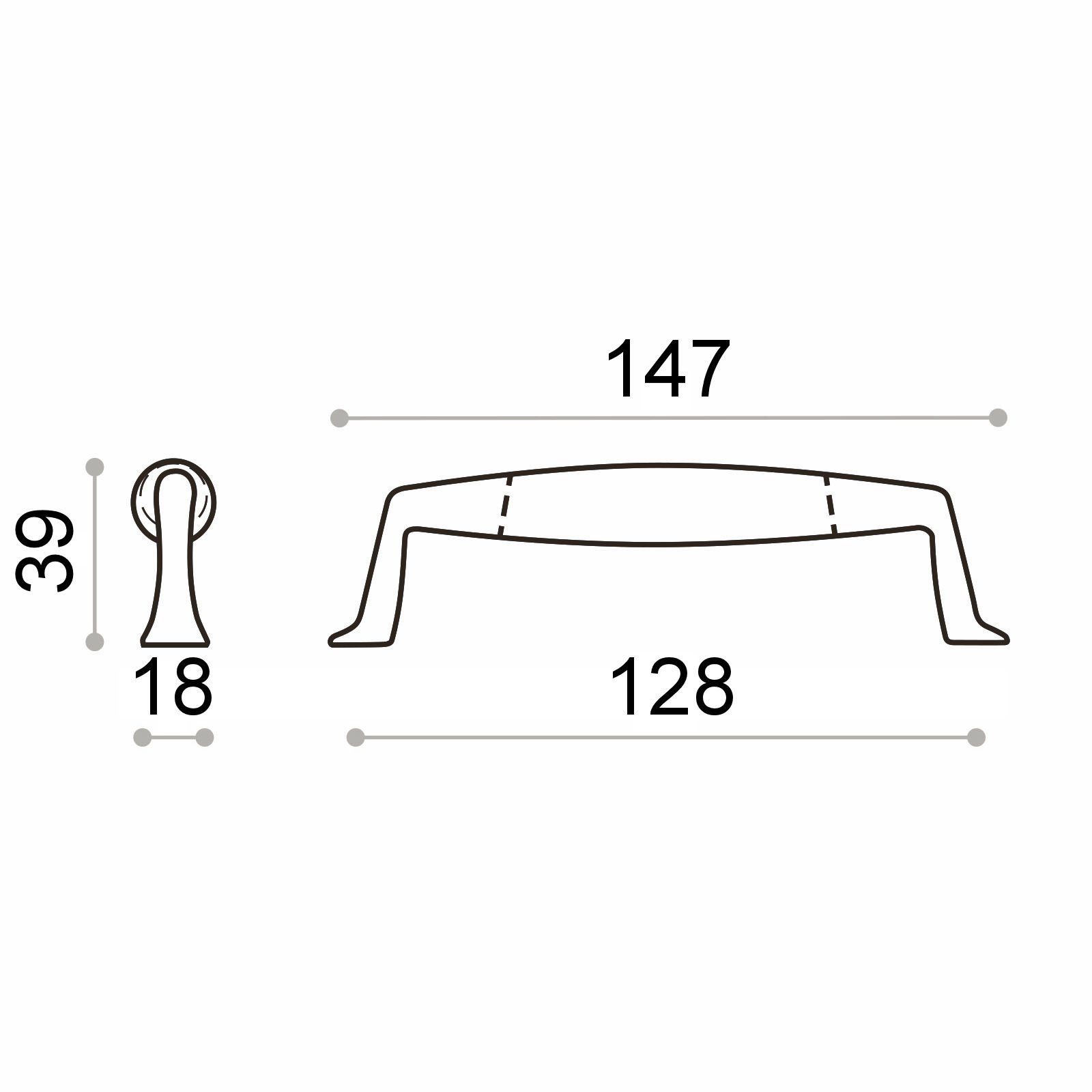 SO-TECH® Möbelgriff Möbelknopf Schrankgriff ELISA incl. - incl. - Schubladengriff Schrauben Griff Eisen Schrauben, antik