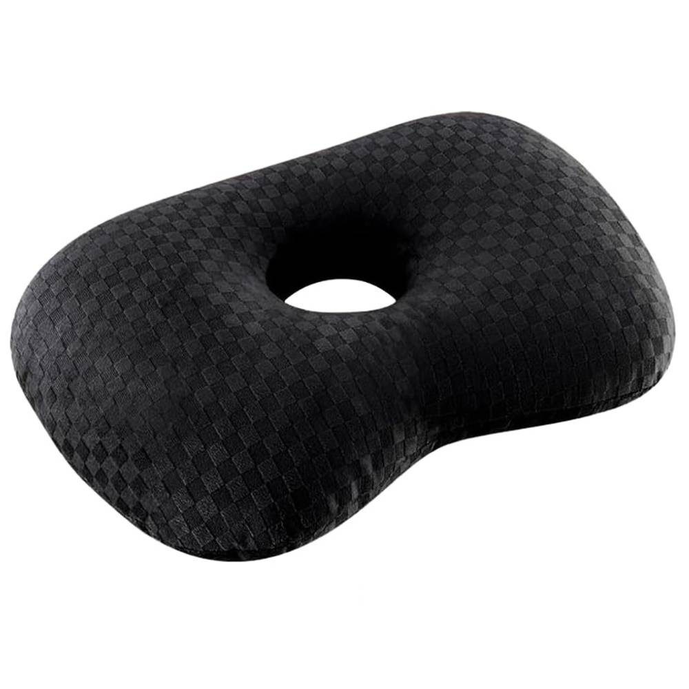 Blusmart Nackenstützkissen Ohrpiercing-Kissen mit Baumwollfüllung, Atmungsaktiv, ergonomisch, Piercingkissen mit 8,9 cm Loch, Für seitliche Piercings und Schläfer