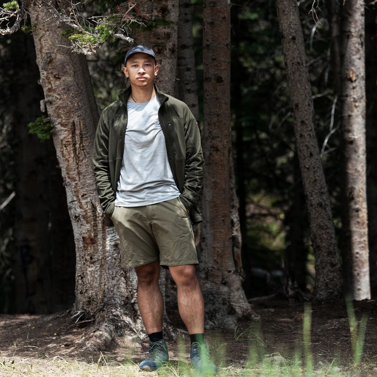 Fjällräven Shorts High Coast Pack Shorts M Leichte, schnell trocknende Shorts aus recyceltem Material mit