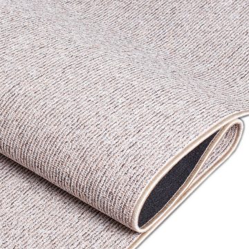 Teppich Teppich flach-gewebt für Eingang & Diele • einfarbig in beige, Carpetia, rechteckig