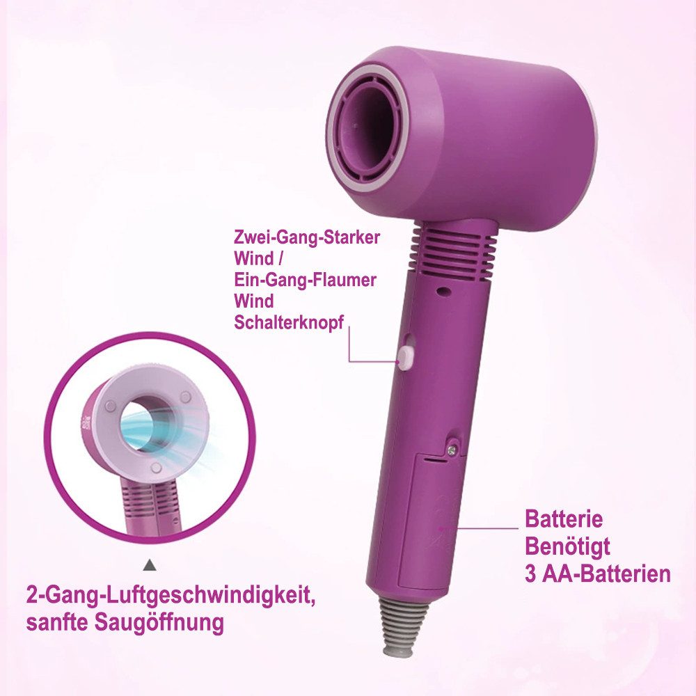 CLTYQ Spielzeug-Frisierkoffer Friseur Set Kinder Spielzeug Geschenke für Mädchen ab 3 Jahre,17 Stück, (17-tlg), Kinderschminke Set Mädchen,Spielen Sie Friseurspielzeug-Kit mit Fön