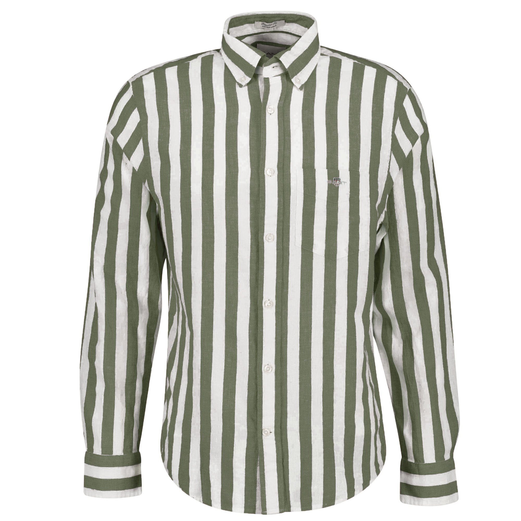 Gant Businesshemd Herren Hemd 1er Pack Leinen