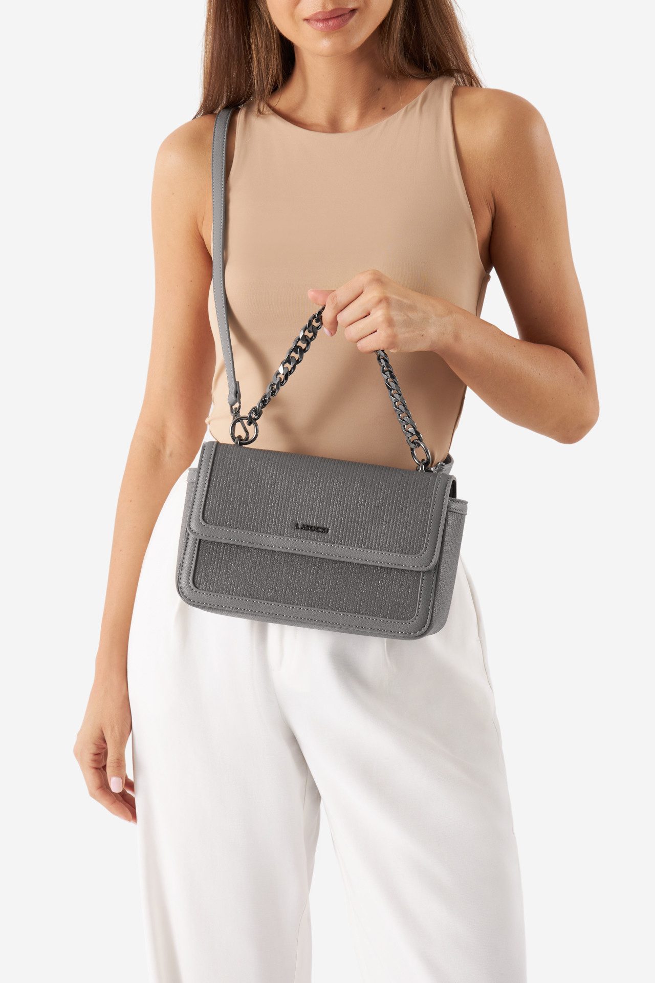 Handtasche Lasocki Tasche LSK-B-002-06 grau
